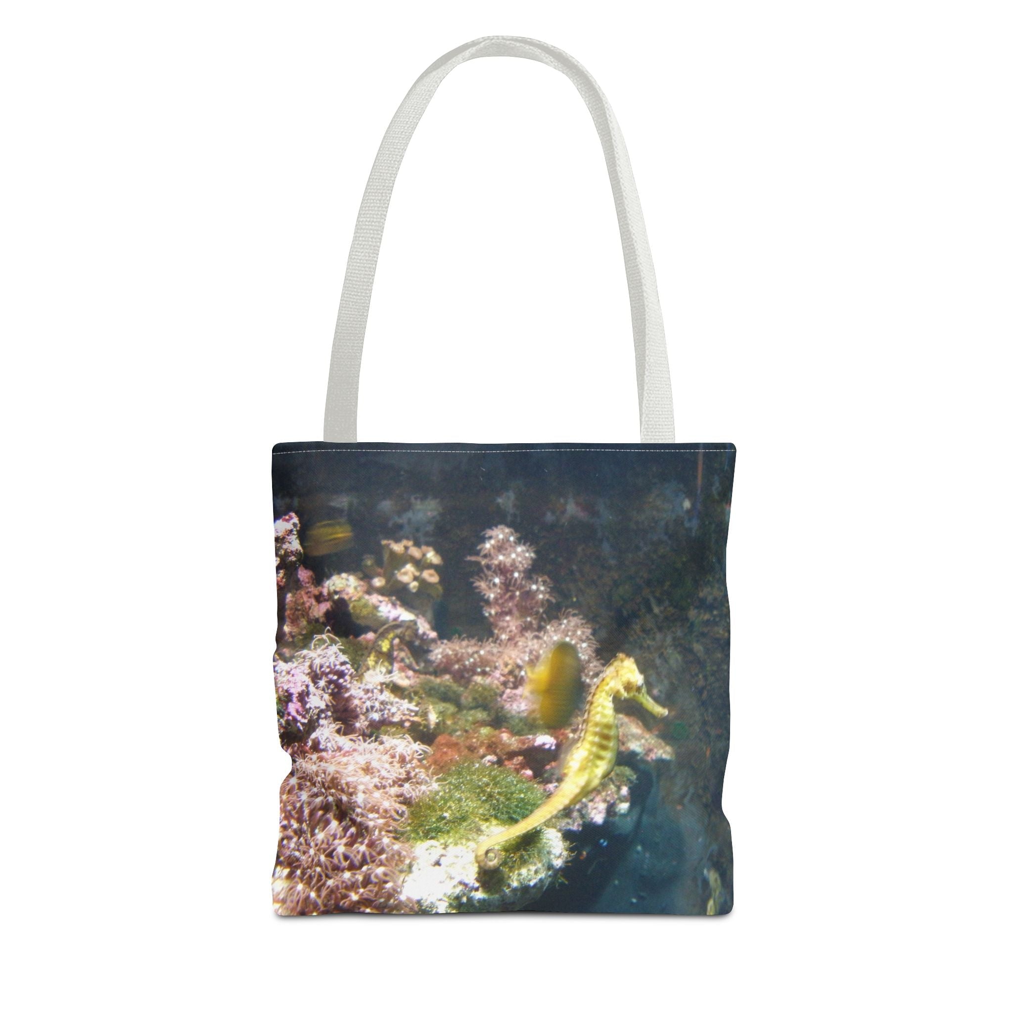 Underwater Serenity Seahorse Tote Bag - Ocean-Inspired Design for Marine Life Lovers